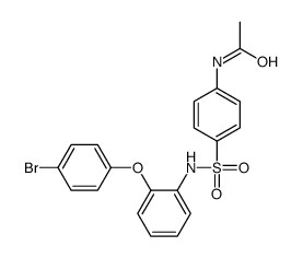 N-[4-[[2-(4-bromophenoxy)phenyl]sulfamoyl]phenyl]acetamide Structure