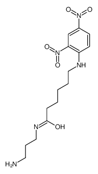 N-(3-aminopropyl)-6-(2,4-dinitroanilino)hexanamide结构式