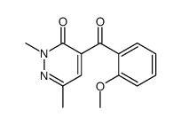 4-(2-methoxybenzoyl)-2,6-dimethylpyridazin-3-one结构式