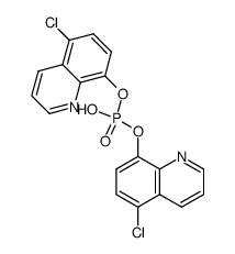 bis(5-chloro-8-quinolyl) phosphate结构式