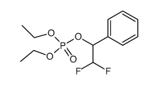 2,2-difluoro-1-phenylethyl diethyl phosphate Structure