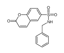 N-benzyl-2-oxochromene-6-sulfonamide结构式