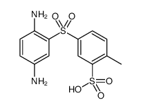 Benzenesulfonic acid, 5-[(2,5-diaminophenyl)sulfonyl]-2-methyl结构式