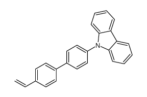 9-[4-(4-ethenylphenyl)phenyl]carbazole结构式