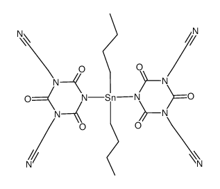 dibutylstannylene bis[bis-2-cyanoethyl isocyanurate] Structure