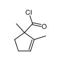 2-Cyclopentene-1-carbonyl chloride, 1,2-dimethyl- (9CI)结构式