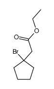 (1-bromo-cyclopentyl)-acetic acid ethyl ester结构式