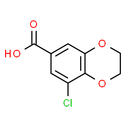 8-Chloro-2, 3-dihydro-1, 4-benzodioxine-6-carboxylic acid Structure
