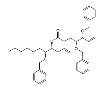 (4R,5R)-4,5-dibenzyloxyhept-6-enoic acid (1'S,1''S)-1'-(1''-benzyloxyheptyl)-3'-butenyl ester Structure