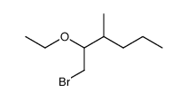 2-ethoxy-1-bromo-3-methyl-hexane Structure