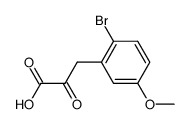 (2-bromo-5-methoxy-phenyl)-pyruvic acid Structure