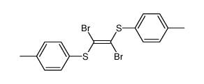 1,2-dibromo-1,2-bis-p-tolylsulfanyl-ethene结构式