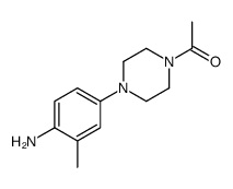 1-[4-(4-氨基-2-甲苯基)-1-哌嗪]乙酮结构式