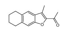 acetyl-2 methyl-3 tetrahydro-5,6,7,8 naphto(2,3-b)furanne结构式