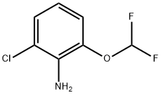 2-氯-6-(二氟甲氧基)苯胺结构式