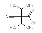 2-cyano-3-methyl-2-propan-2-yl-butanoic acid structure