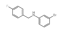 3-bromo-N-(4-fluorobenzyl)aniline结构式