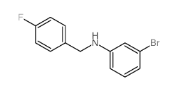 3-bromo-N-(4-fluorobenzyl)aniline Structure