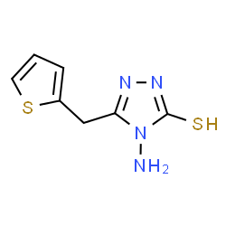 4-amino-5-(2-thienylmethyl)-4H-1,2,4-triazole-3-thiol结构式