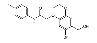 Acetamide, 2-[5-bromo-2-ethoxy-4-(hydroxymethyl)phenoxy]-N-(4-methylphenyl)结构式