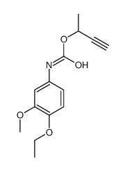 but-3-yn-2-yl N-(4-ethoxy-3-methoxyphenyl)carbamate Structure