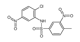 N-(2-chloro-5-nitrophenyl)-4-methyl-3-nitrobenzenesulfonamide Structure