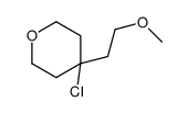 4-chloro-4-(2-methoxyethyl)oxane结构式