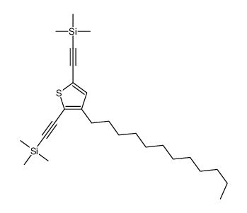2-[3-dodecyl-5-(2-trimethylsilylethynyl)thiophen-2-yl]ethynyl-trimethylsilane结构式