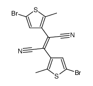 (E)-2,3-bis(5-bromo-2-methylthiophen-3-yl)maleonitrile结构式