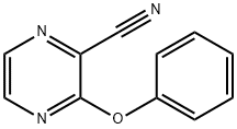 3-Phenoxypyrazine-2-carbonitrile结构式