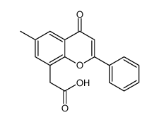 6-methylflavone-8-acetic acid结构式