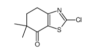 2-chloro-4,5,6,7-tetrahydro-6,6-dimethyl-7-oxobenzothiazole Structure