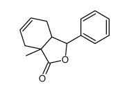 7a-methyl-3-phenyl-3,3a,4,7-tetrahydro-2-benzofuran-1-one结构式