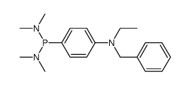 N,N,N',N'-tetramethyl-P-(p-(benzylethylamino)phenyl)phosphonous diamide结构式