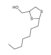 [(2R,4S)-2-heptyl-1,3-dithiolan-4-yl]methanol Structure