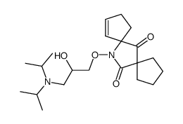 12-(3-Diisopropylamino-2-hydroxy-propoxy)-12-aza-dispiro[4.1.4.2]tridec-8-ene-6,13-dione结构式