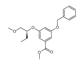 methyl 3-({(1S)-1-[(methyloxy)methyl]propyl}oxy)-5-[(phenylmethyl)oxy]benzoate Structure