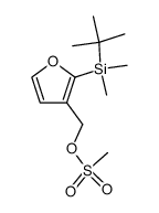 (2-(tert-butyldimethylsilyl)furan-3-yl)methyl methanesulfonate Structure