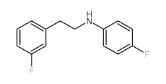 (4-氟苯基)-[2-(3-氟苯基)-乙基]-胺结构式