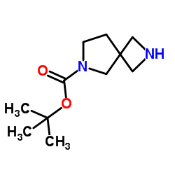 2,6-二氮杂螺[3.4]辛烷-6-甲酸叔丁酯结构式