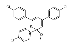 2,4,6-tris(4-chlorophenyl)-2-methoxythiopyran Structure