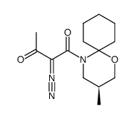 2-Diazo-1-((S)-3-methyl-1-oxa-5-aza-spiro[5.5]undec-5-yl)-butane-1,3-dione Structure