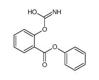 2-((aminocarbonyl)oxy)-Benzoic acid, phenyl ester Structure