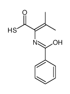 2-benzamido-3-methylbut-2-enethioic S-acid结构式