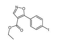 3-ethyl-5-(4-iodophenyl)-1,2-oxazole-4-carboxylate Structure