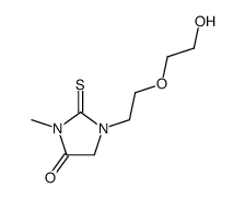 1-[2-(2-hydroxyethoxy)ethyl]-3-methyl-2-sulfanylideneimidazolidin-4-one结构式