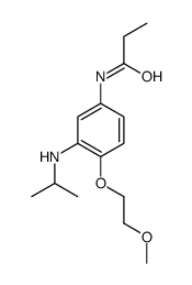 N-[4-(2-methoxyethoxy)-3-(propan-2-ylamino)phenyl]propanamide结构式