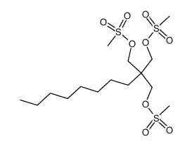 Methanesulfonic acid 2,2-bis-methanesulfonyloxymethyl-decyl ester Structure