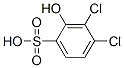 3,4-dichloro-2-hydroxybenzenefulfonic acid结构式