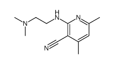 2-[2-(dimethylamino)ethylamino]-4,6-dimethylpyridine-3-carbonitrile结构式